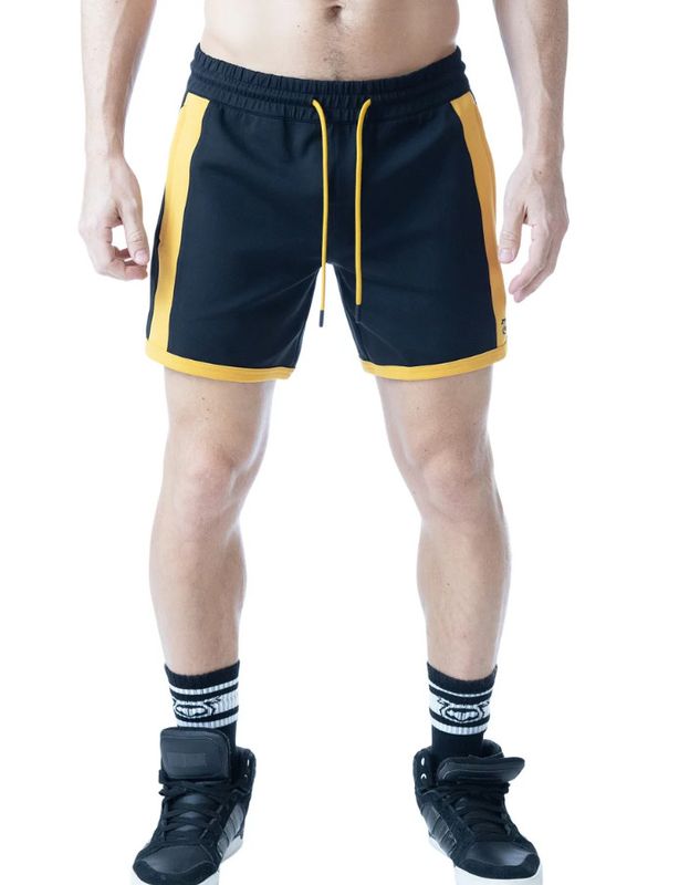 NASTY PIG INK RUGBY SHORT BLACK/CADMIUM YELLOW NASTY PIG INK RUGBY SHORT BLACK/CADMIUM YELLOW