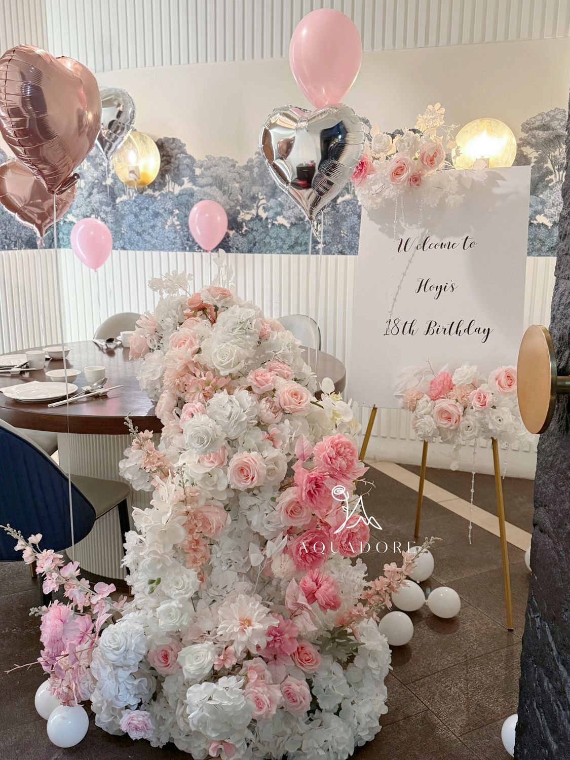 Birthday Set Up - Artificial Flowers