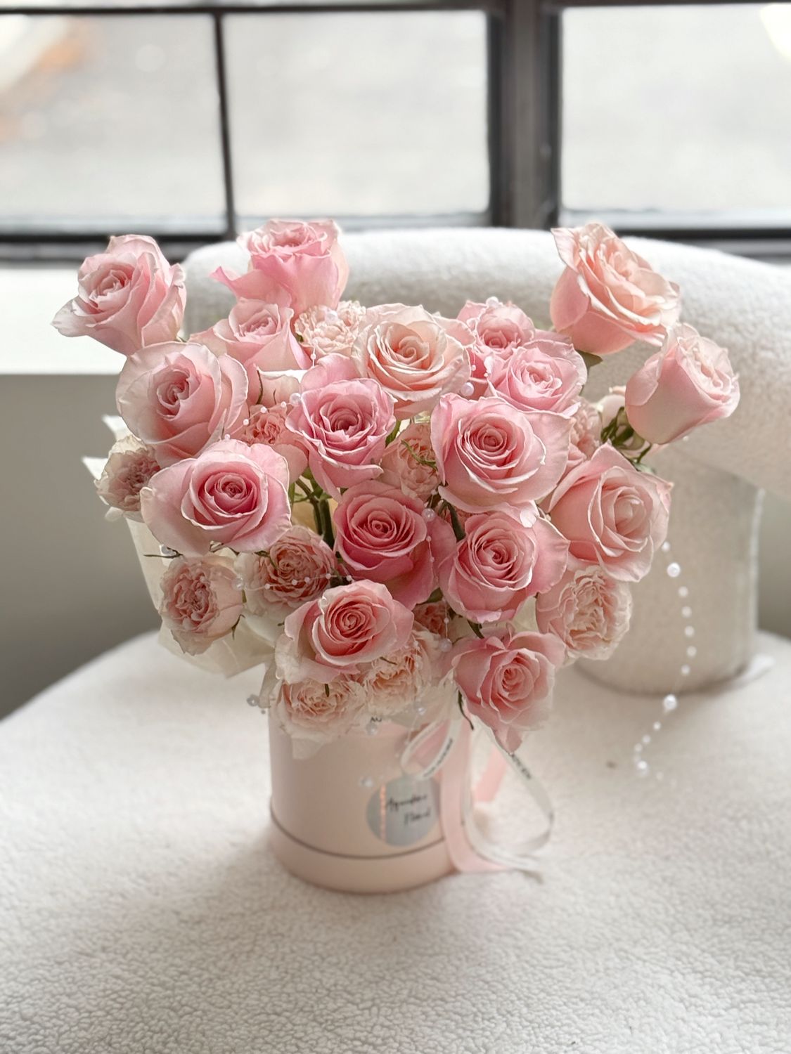 Misty Pink Rose Box