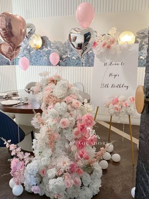 Birthday Set Up - Artificial Flowers