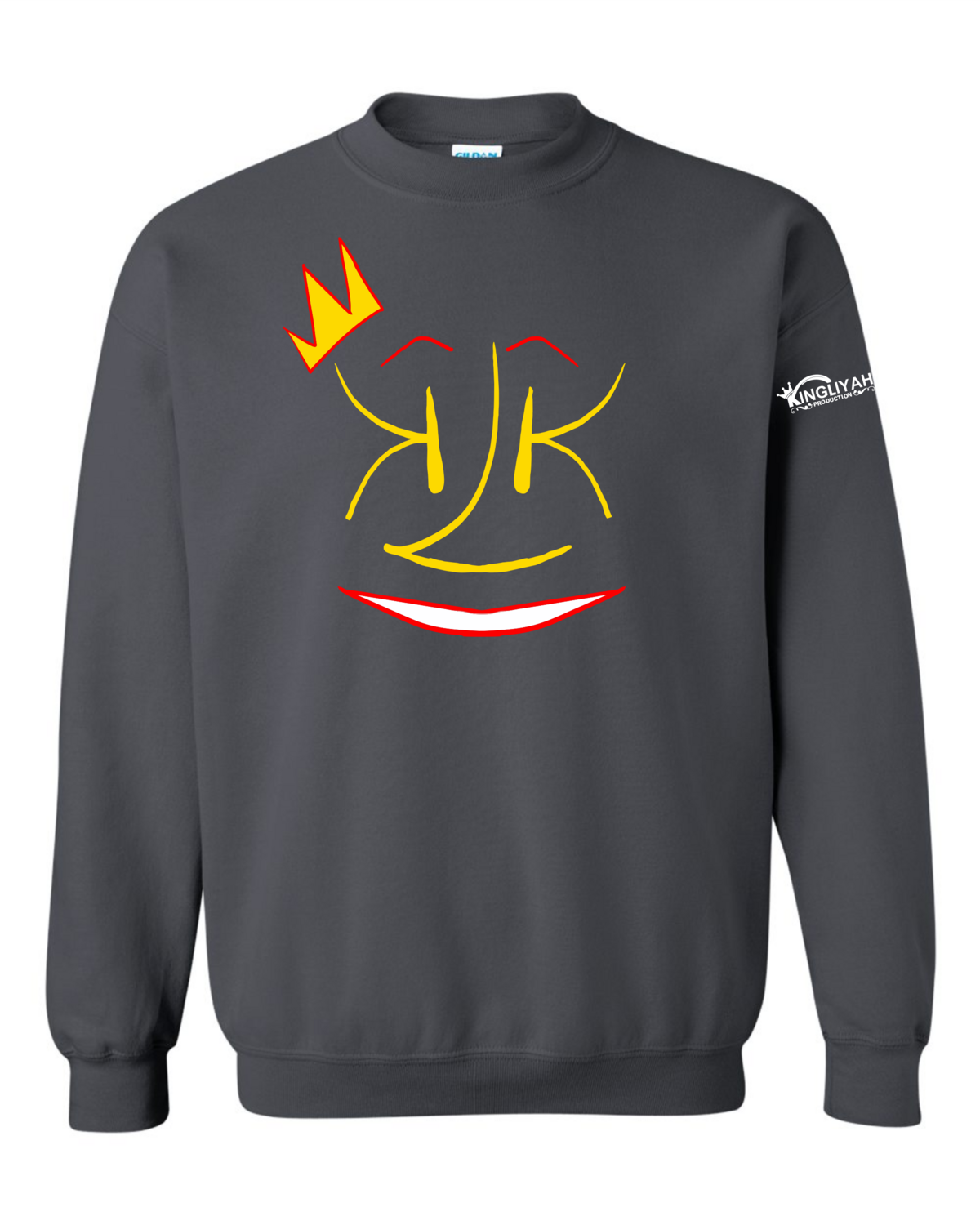 SMILE - JERZEES - NuBlend® Black Heather Crewneck Sweatshirt