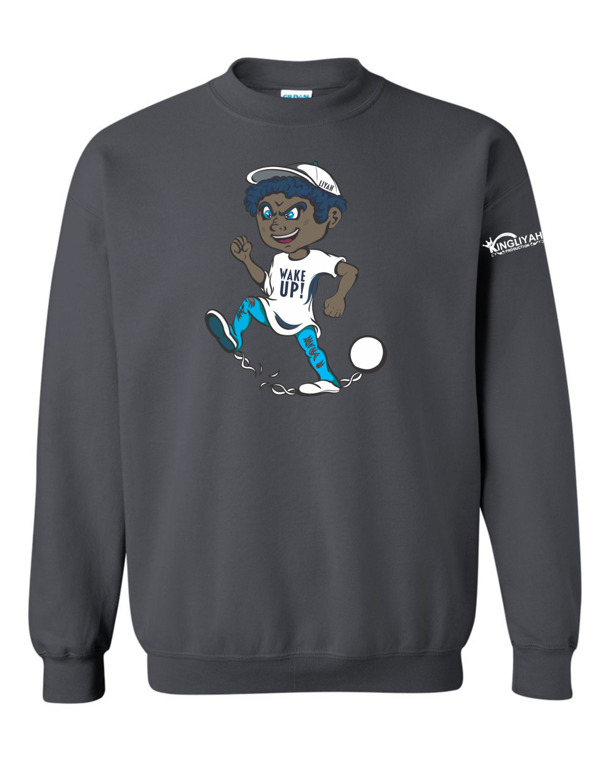 CHAINS - JERZEES - NuBlend® Black Heather Crewneck Sweatshirt