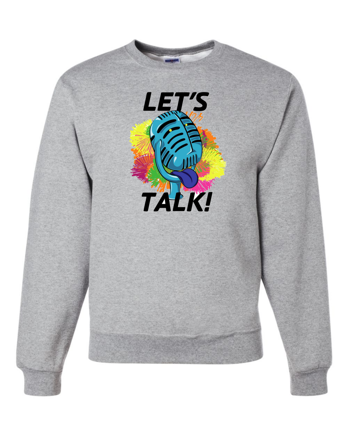 LET&#39;S TALK - JERZEES - NuBlend® Athletic Heather Crewneck Sweatshirt