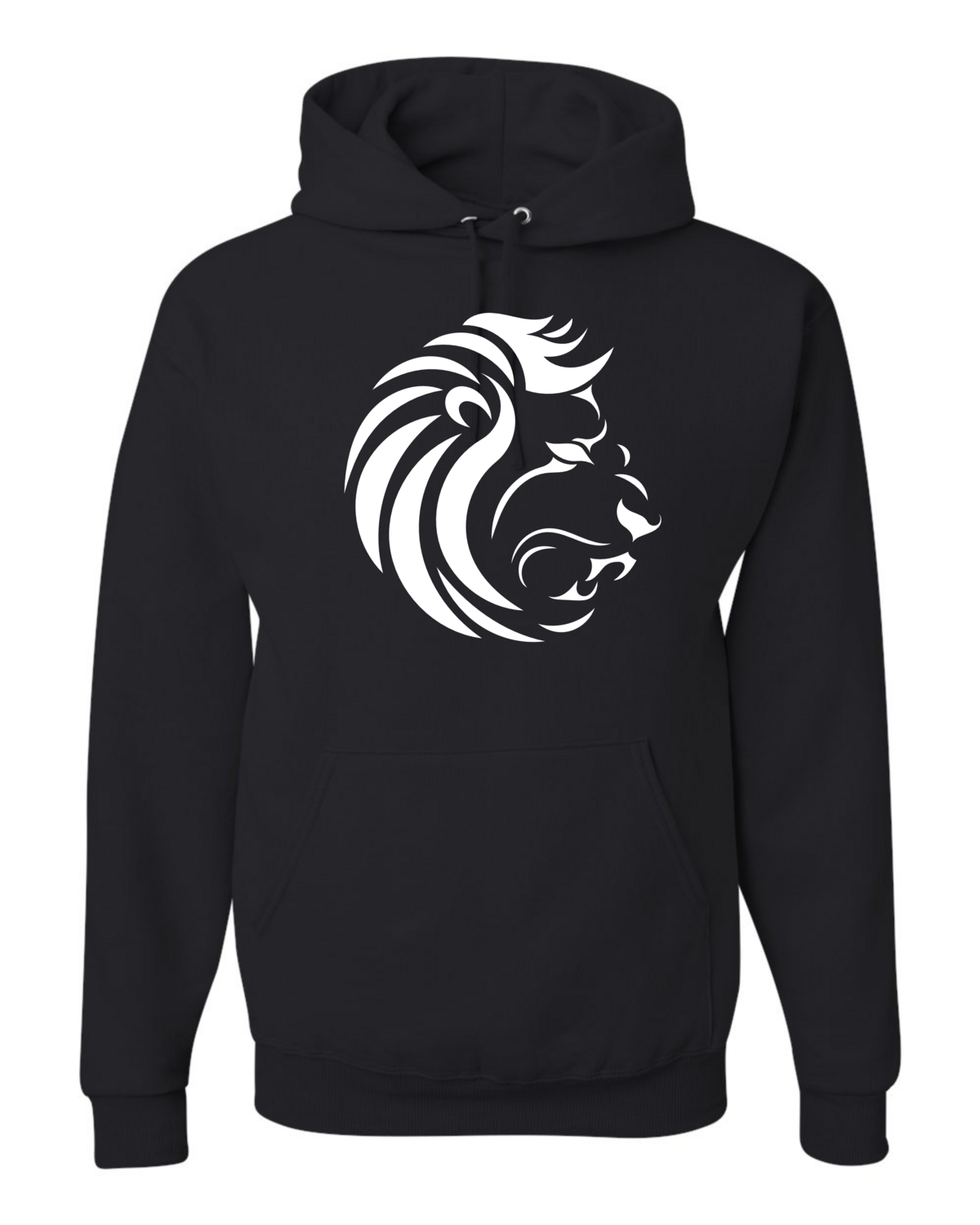 LION JERZEES - NuBlend® Black Hoodie Sweatshirt