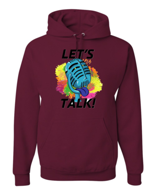 LETS TALK JERZEES - NuBlend® Maroon Hoodie Sweatshirt