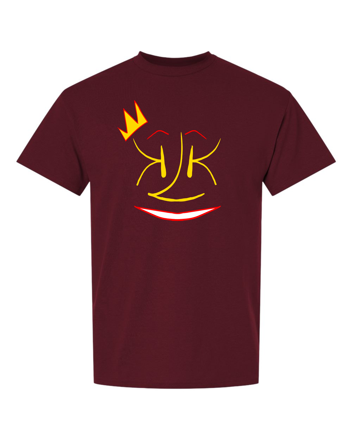 SMILE - Gildan Softstyle Maroon T-Shirt