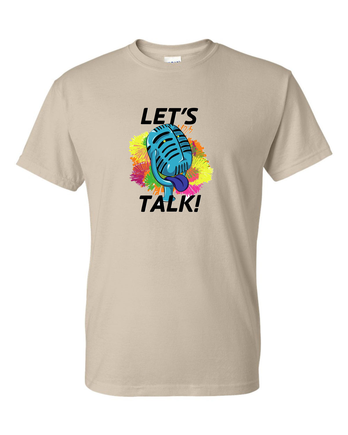 LET&#39;S TALK - Gildan Softstyle Sand T-Shirt