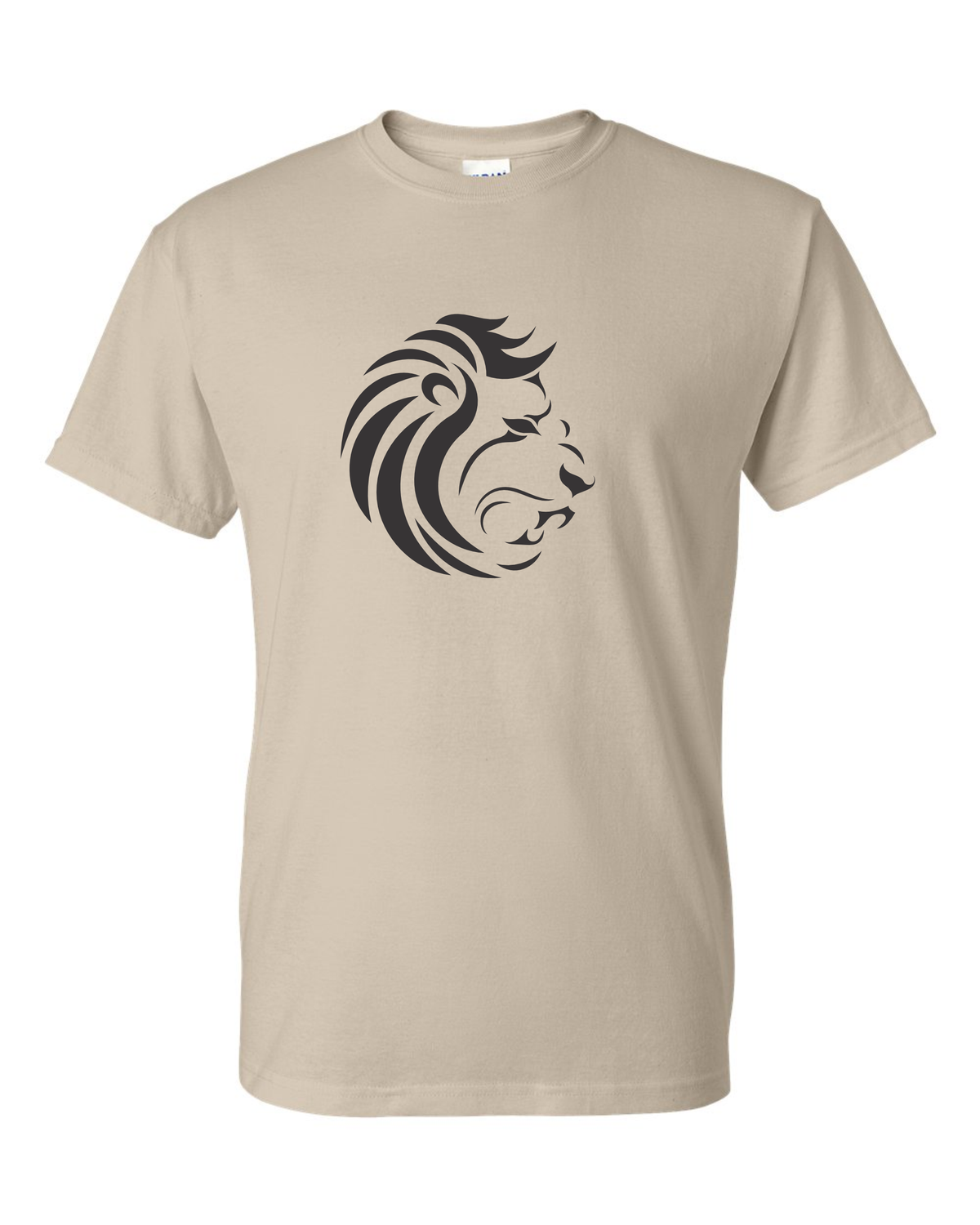 LION SILOUETTE - Gildan Softstyle Sand T-Shirt