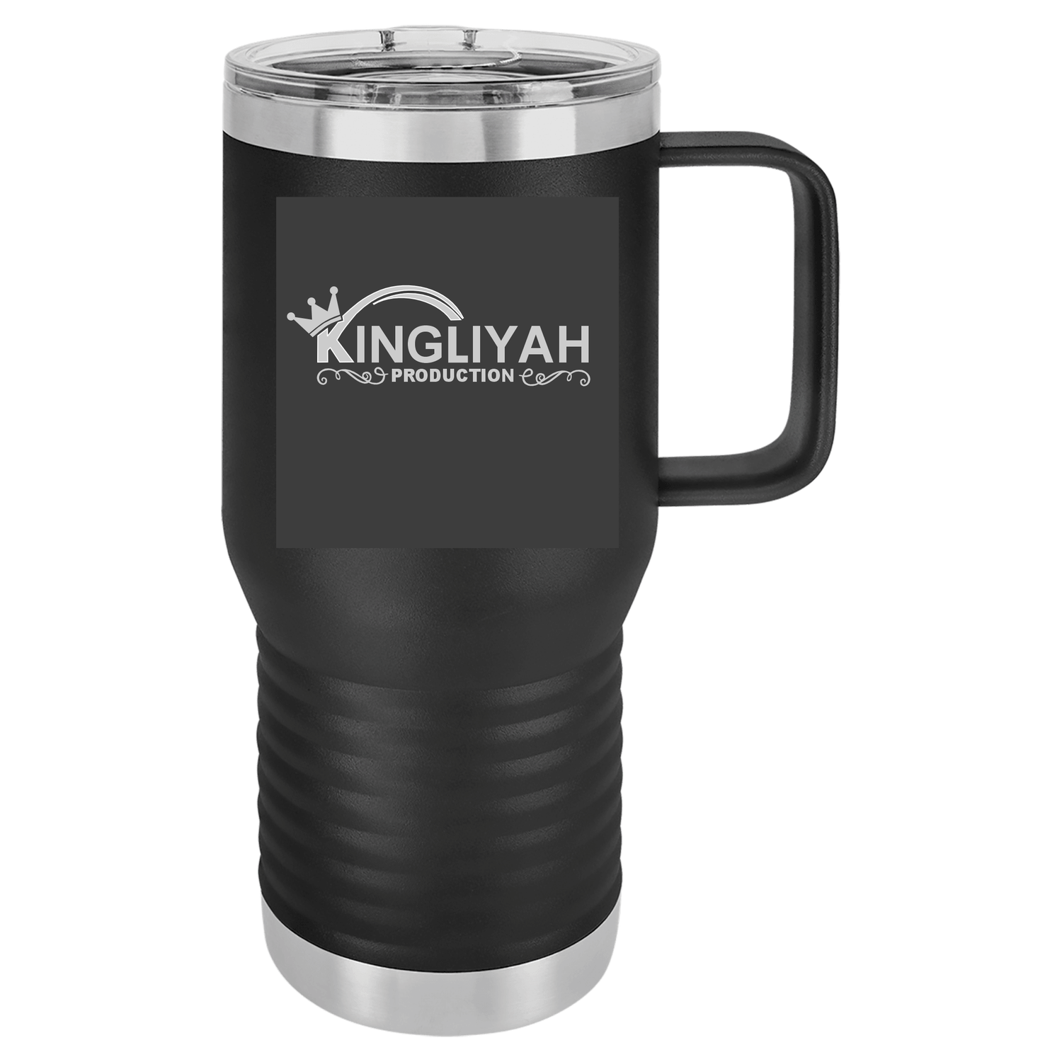 Polar Camel 20 oz. Black Vacuum Insulated Travel Mug with Slider Lid