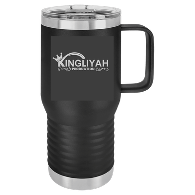 Polar Camel 20 oz. Black Vacuum Insulated Travel Mug with Slider Lid