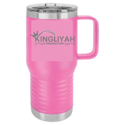 Polar Camel 20 oz. Pink Vacuum Insulated Travel Mug with Slider Lid
