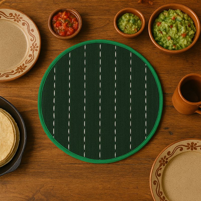 Nopal Verde – Woven Tortilla Warmer from Oaxaca