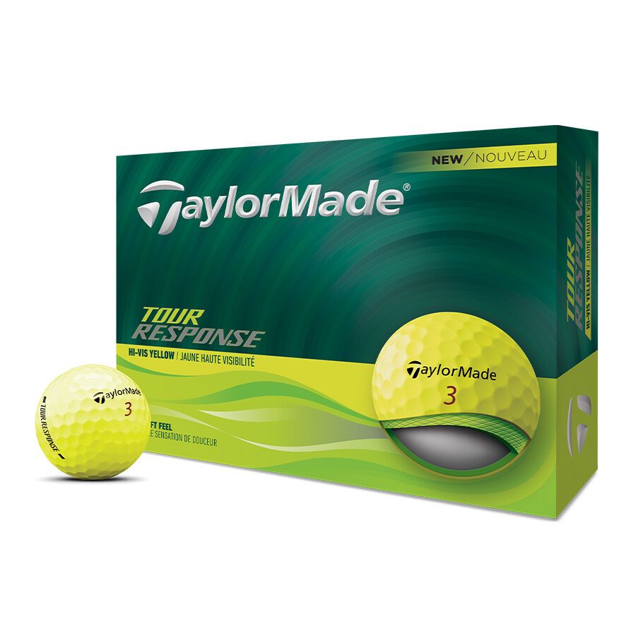 Balles Taylormade Tour Response 2025, Color: Jaune