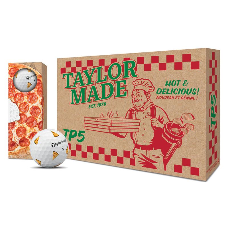 Balle Taylormade TP5 Pix Pizza Party