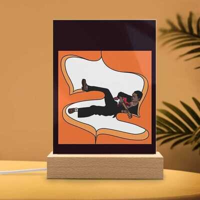 Steve Lacy Wooden Base Lamp