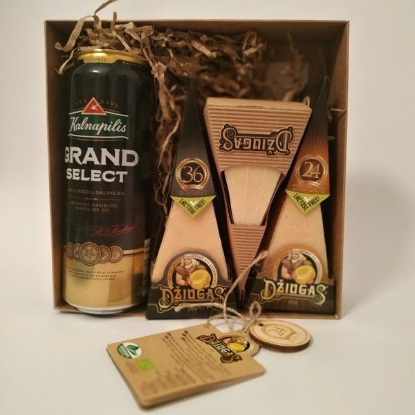 Assorted products bag “Greetings from Lithuania” | Cheese &amp; Dark Ale