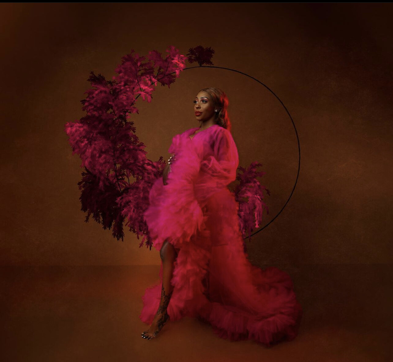 Pink Tulle Robe