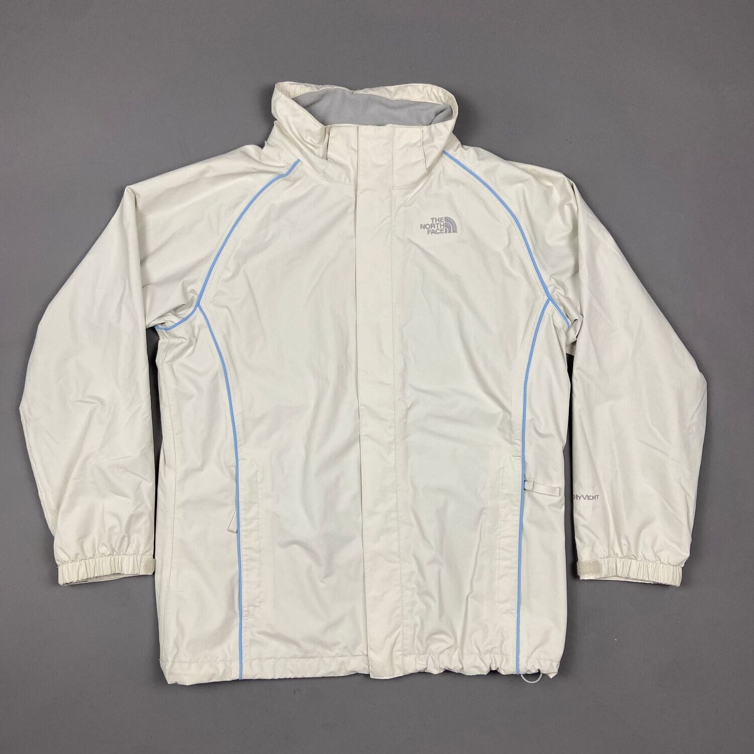 The North Face Trackjacket beige/babyblau [fit S-M]