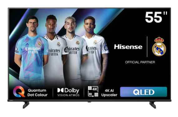 Hisense 55&quot; E7N 4K UHD Smart QLED TV with Quantum Dot &amp; Dolby Vision