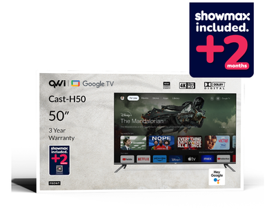 QVWi 50" 4K Smart Google TV Cast-H50