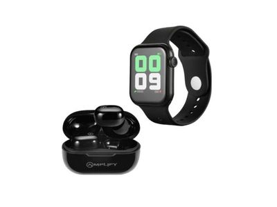Amplify True Wireless Earphones &amp; Sports Watch