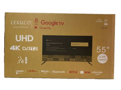 Lexuco 55" Google smart frameless tv