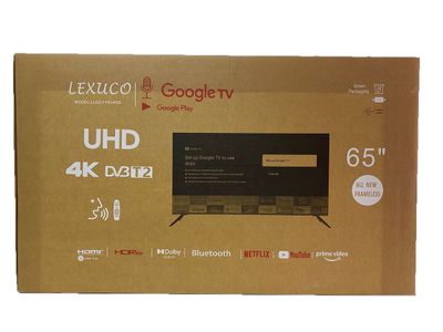 Lexuco 65" google smart frameless tv