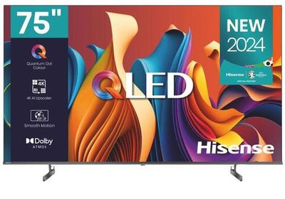 Hisense 75" QLED 4K SMART dolby vision tv