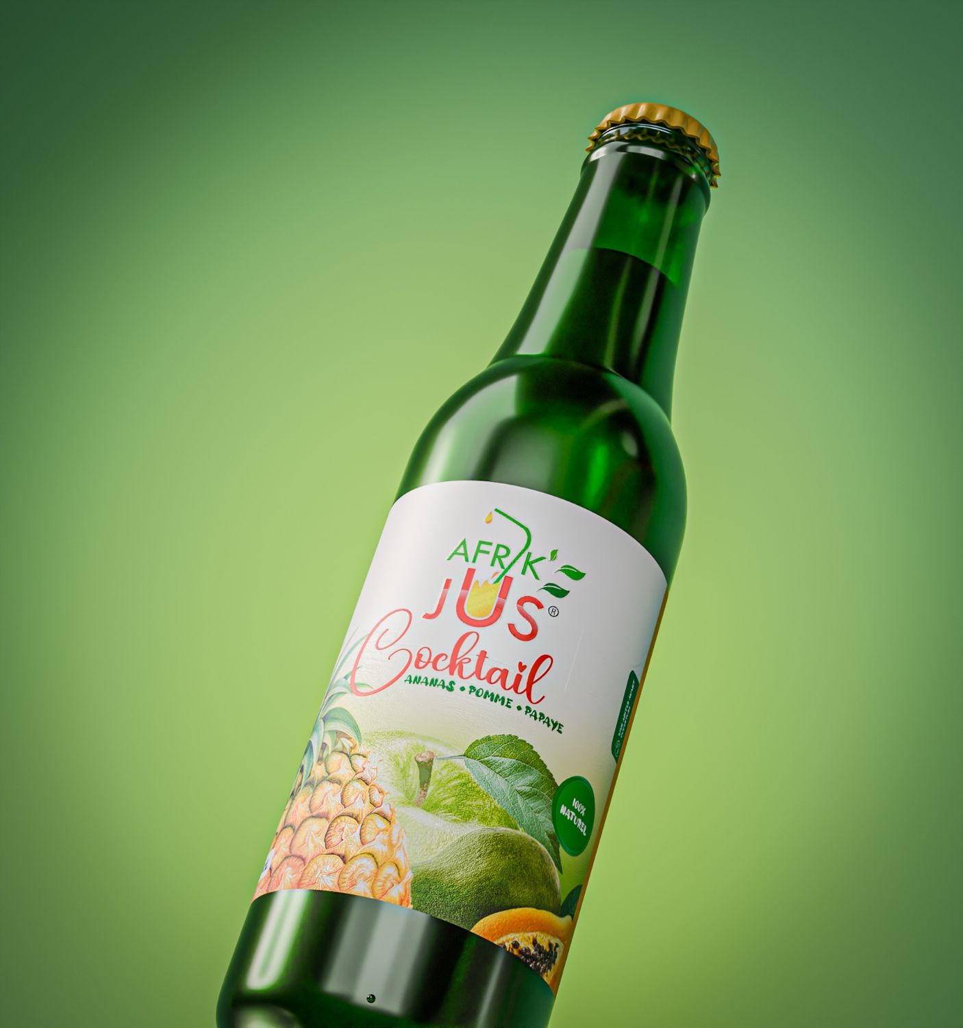 TRI-COCKTAIL Ananas-Pomme-Papaye