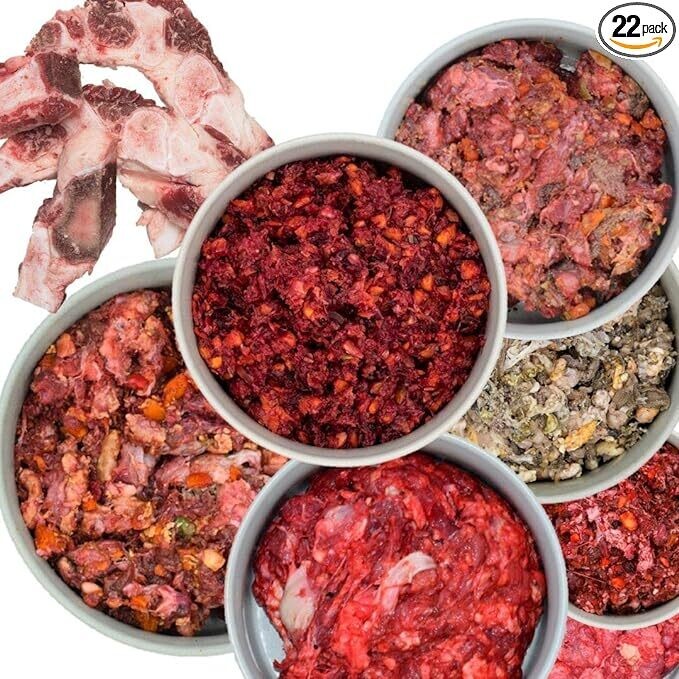 Barf Fertigmenüs - 3 Wochenpaket inklusive Obst, Gemüse und Ölen