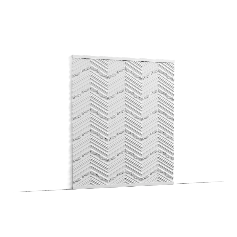 Orac. CHEVRON, W130
Panel ścienne 3D o klasycznym wzorze podłogowym. Rozszerzony i dostosowany do pokryć ściannych. Możliwość pokrycia nimi całych ścian lub zaakcentowanie fragmentów, takich jak kominek.

dł 200 x wys 40 x szer 2 cm Purotouch®

Jednostka sprzedaży: sztuka.