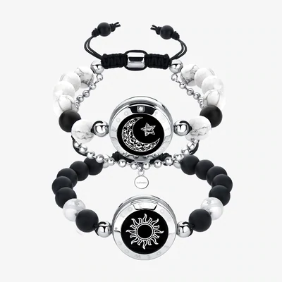 Sun&amp;Moon Touch Bracelets with Matching Beads