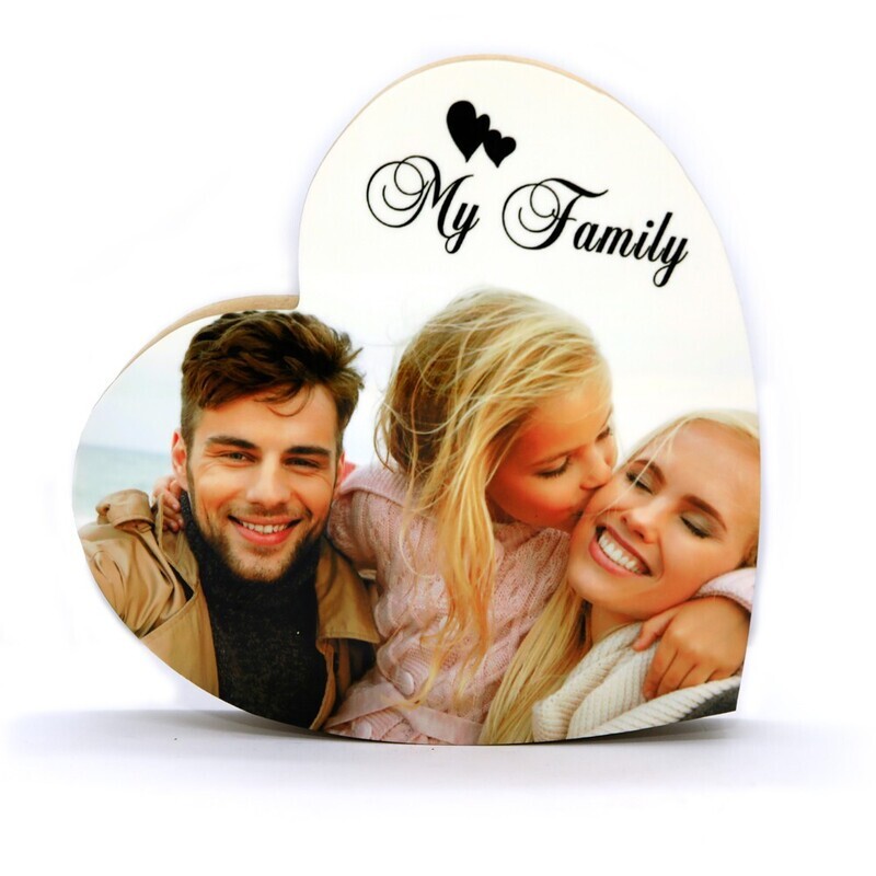 בלוק עץ לסובלימציה – בצורת לב