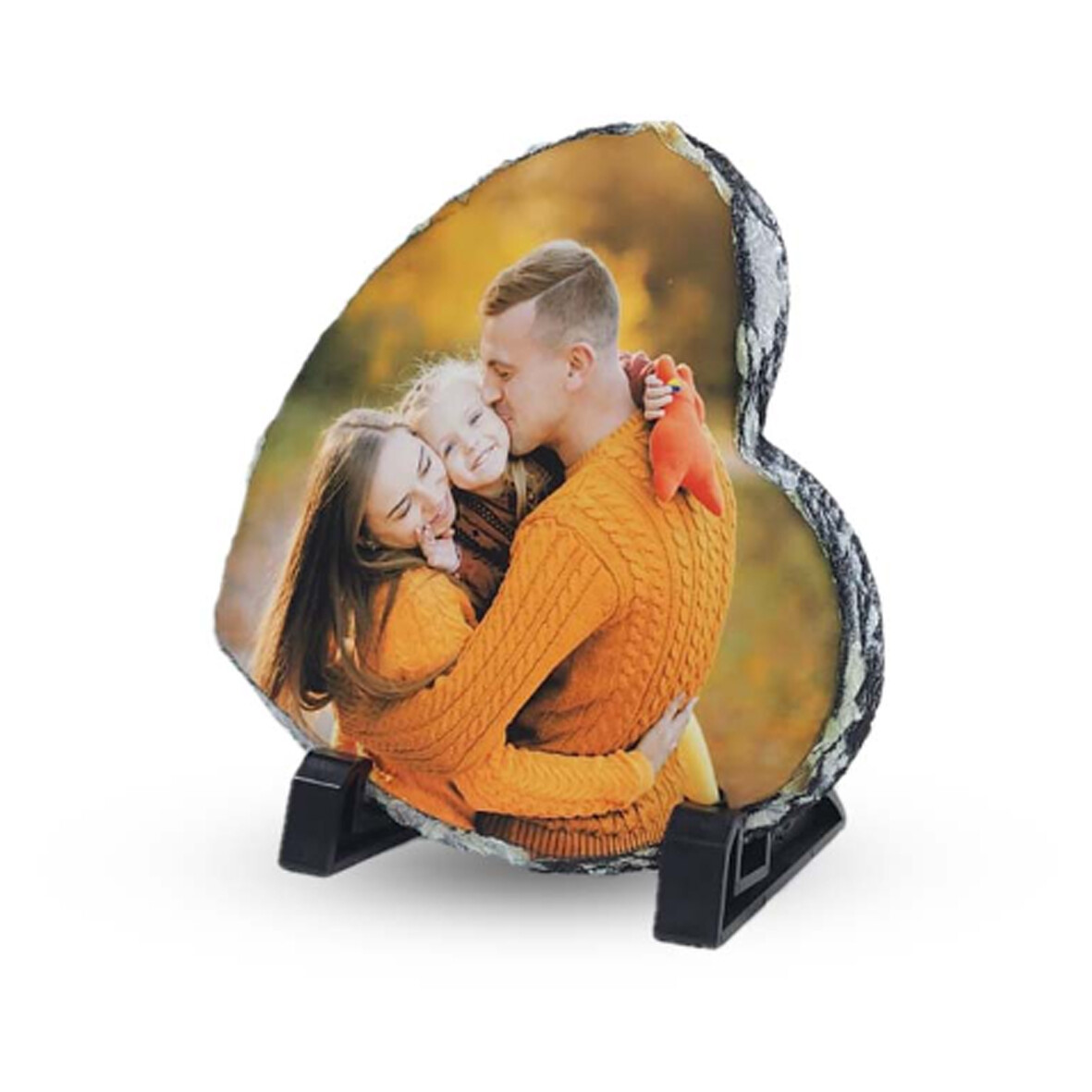 אבן בזלת - צורת לב