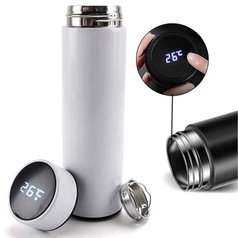 תרמוס 500 מ"ל עם פילטר ומד טמפרטורה