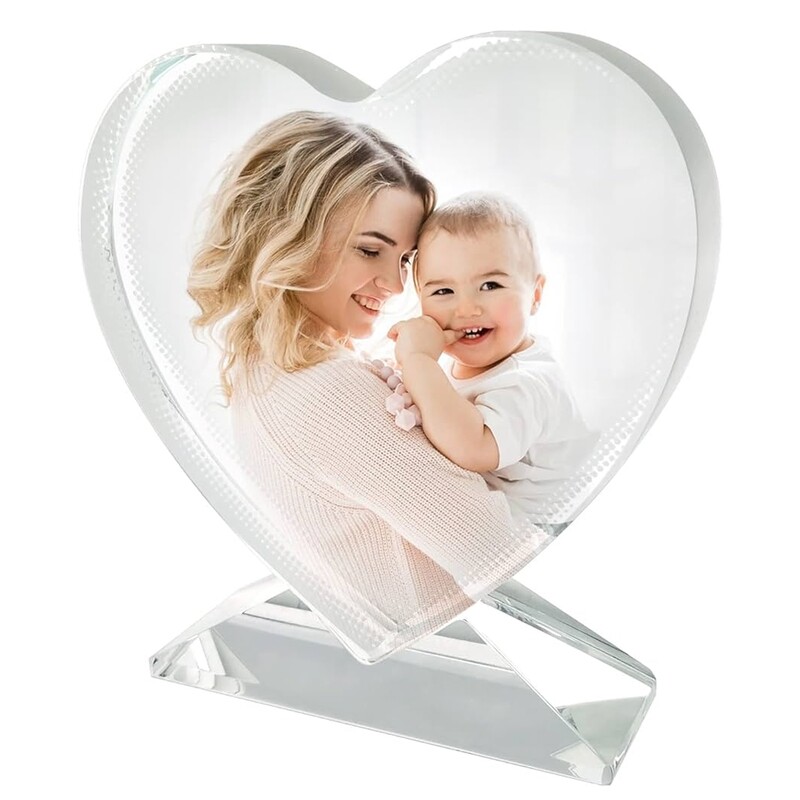 זכוכית קריסטל צורת לב