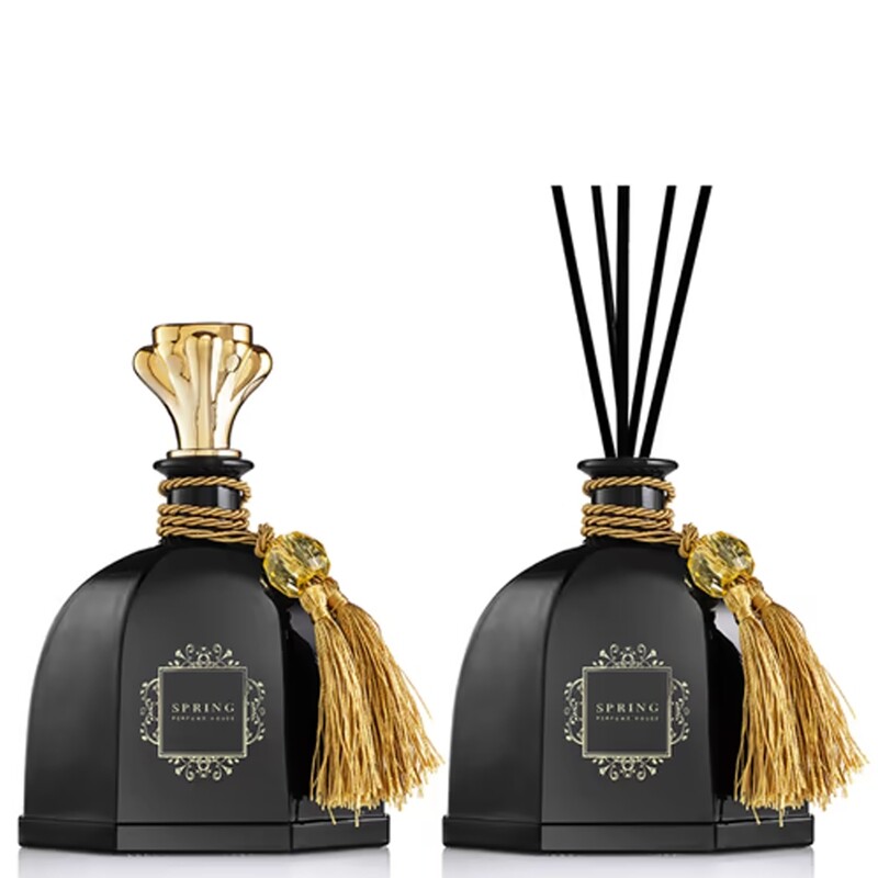 מפיץ ריח גדול שחור עם זהב  300 מ"ל