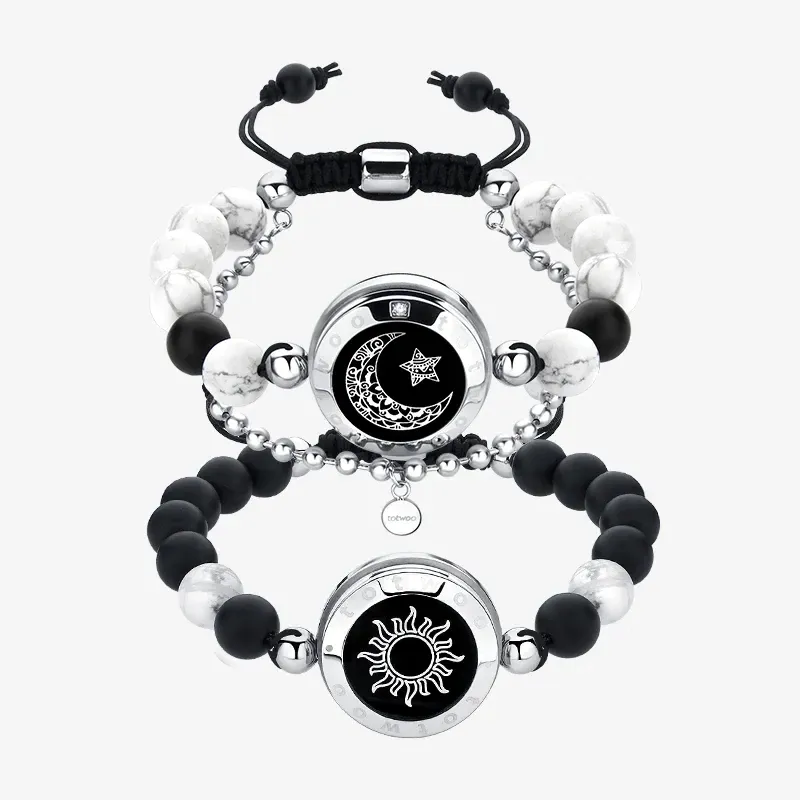 Sun&amp;Moon Touch Bracelets with Matching Beads
