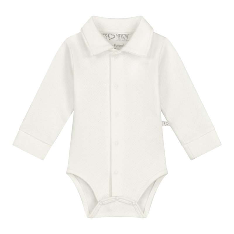 Romper Jongen Lange Mouw met Kraag Noah Off White