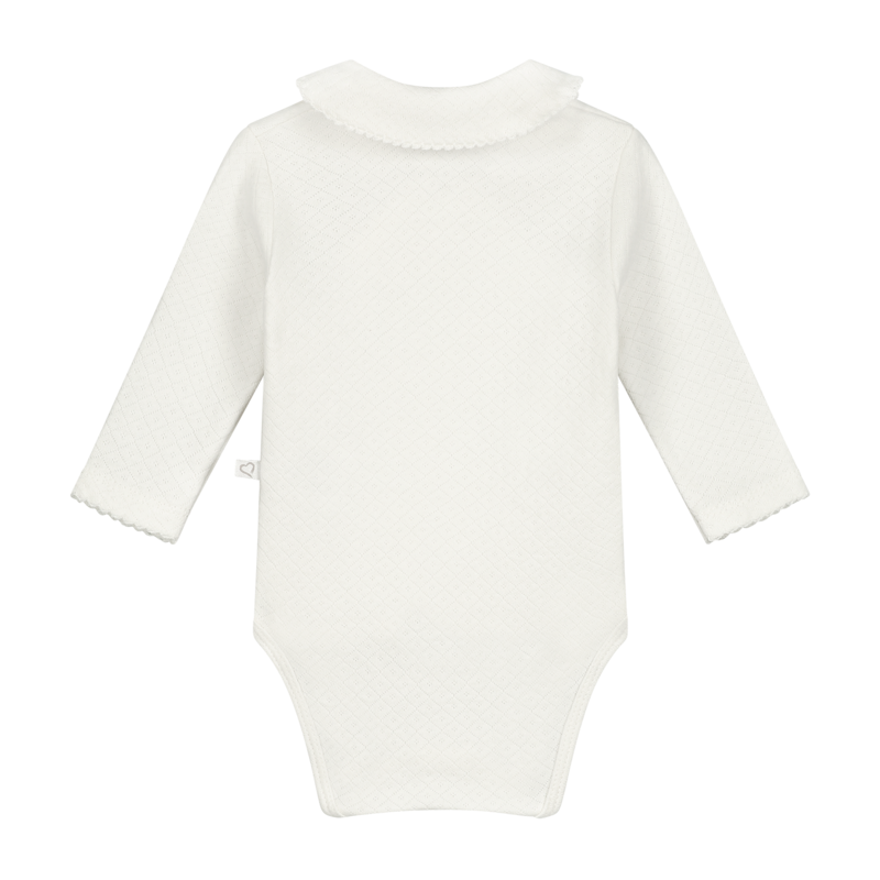 Romper Meisje Met Kraag Lange Mouw  Charlotte Off White