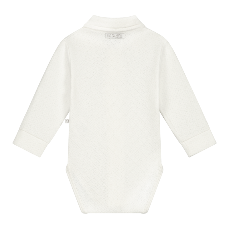 Romper Jongen Lange Mouw met Kraag Noah Off White