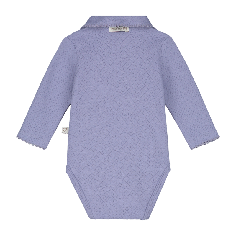 Romper Meisje Met Kraag Lange Mouw Charlotte Lilac