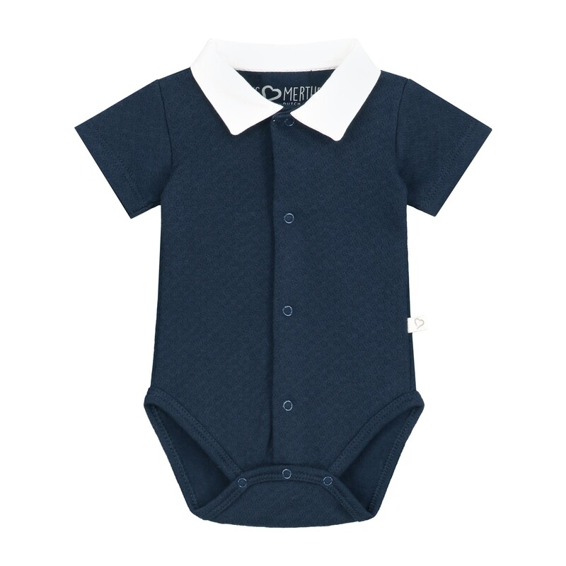 Romper Jongen Korte Mouw Donkerblauw