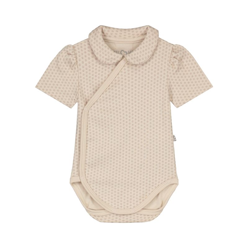Mila body collar short sleeve Buttermilk print
