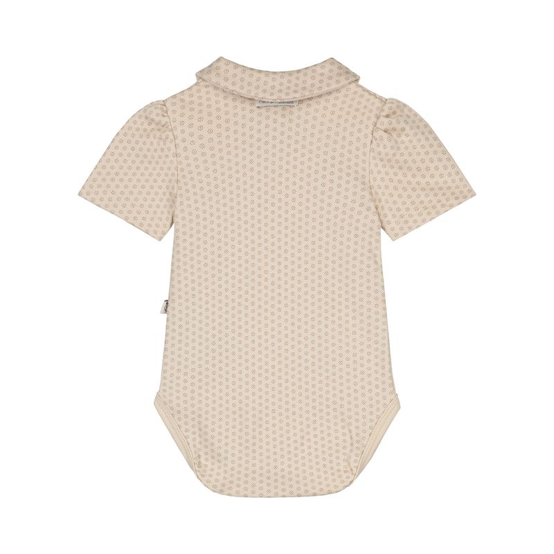 Mila body collar short sleeve Buttermilk print
