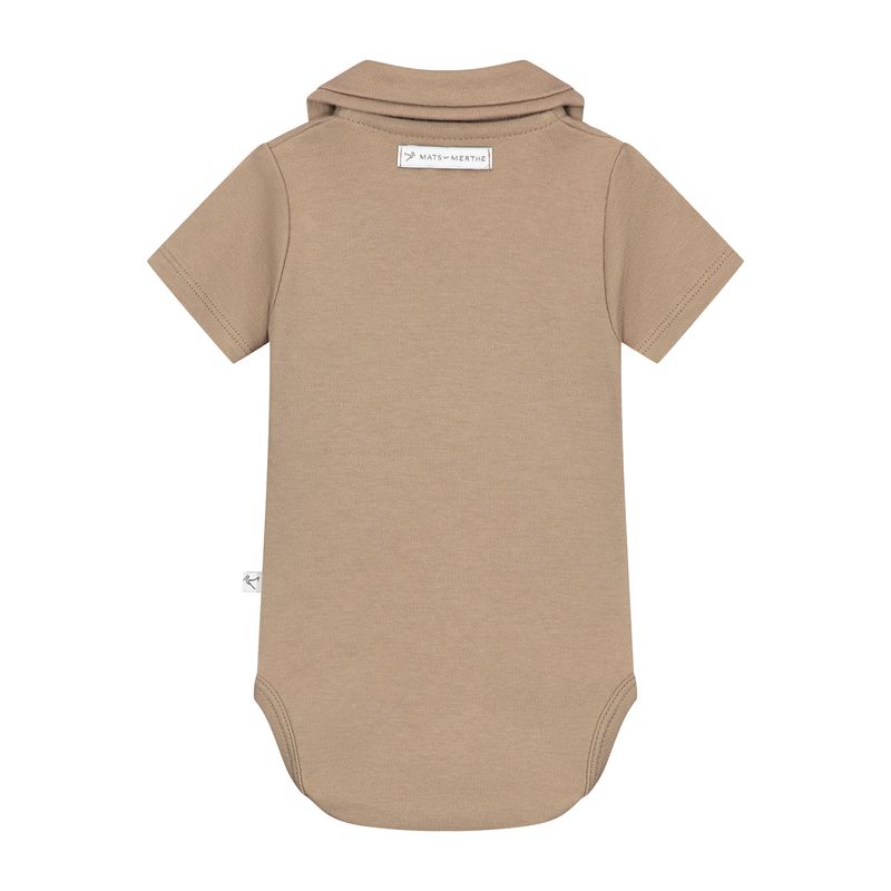 Lasse body Collar short sleeve Taupe