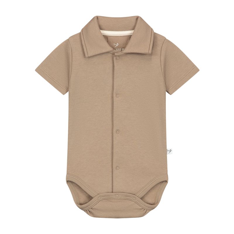 Lasse body Collar short sleeve Taupe