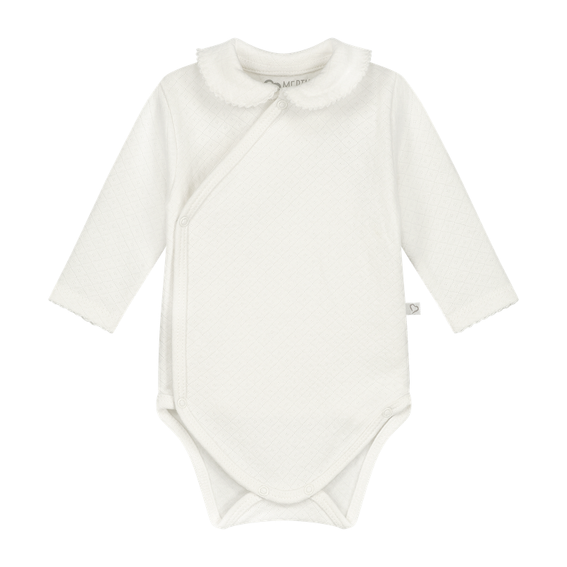 Romper Meisje Met Kraag Lange Mouw  Charlotte Off White