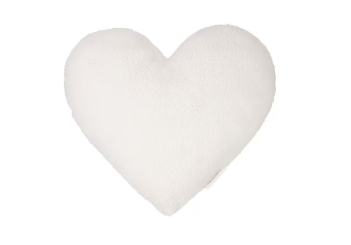 COJIN CORAZON BLANCO PERSONALIZADO (2 CARAS)