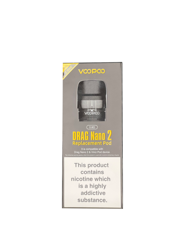 Voopoo DRAG nano 2 replacement pod 2.0ml (3pcs)